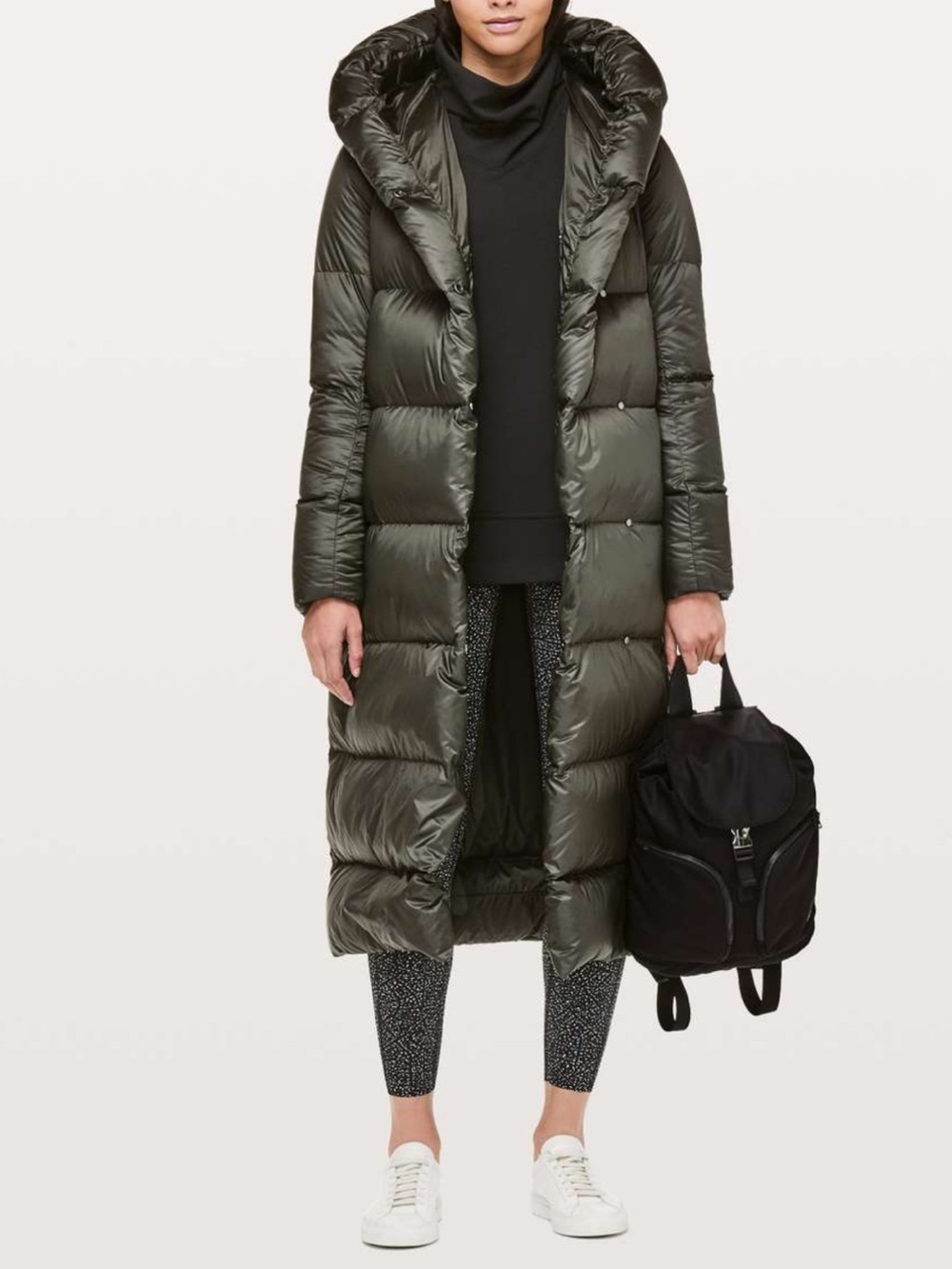 Lululemon Cloudscape Wrap Coat  Dark Olive Size 8